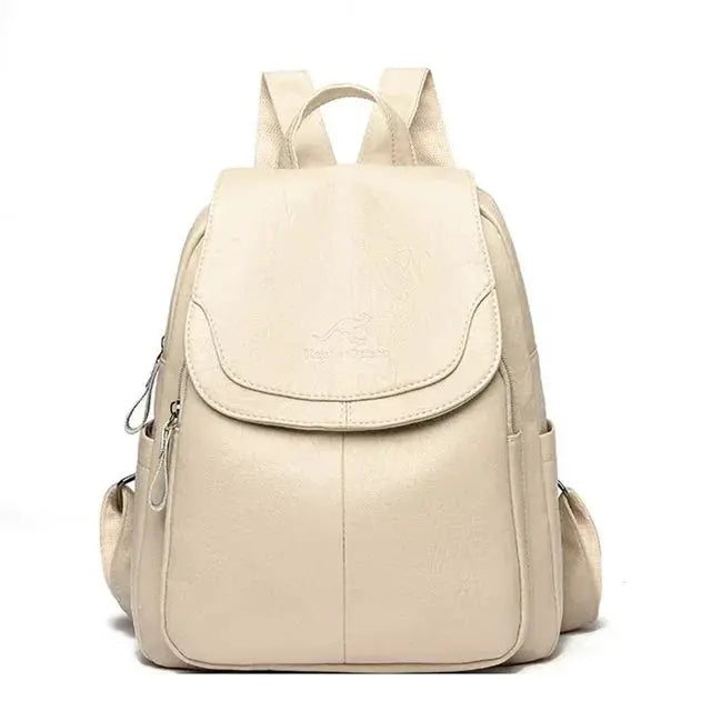 Leather Backpack for Women Travel Ready — product view 16