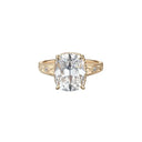 Vintage Gold Plated Moissanite Ring