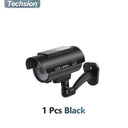 Solar Panel Dummy Camera Affordable Home Security LED Flashing