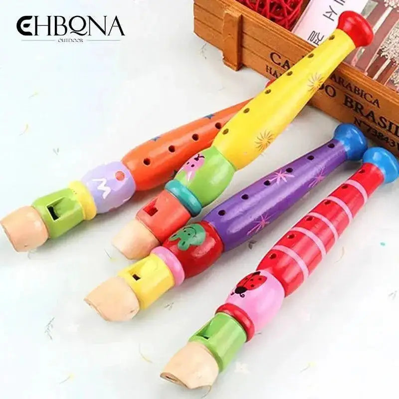 Cartoon Short Flute For Kids 6 Hole Woodwind Instrument