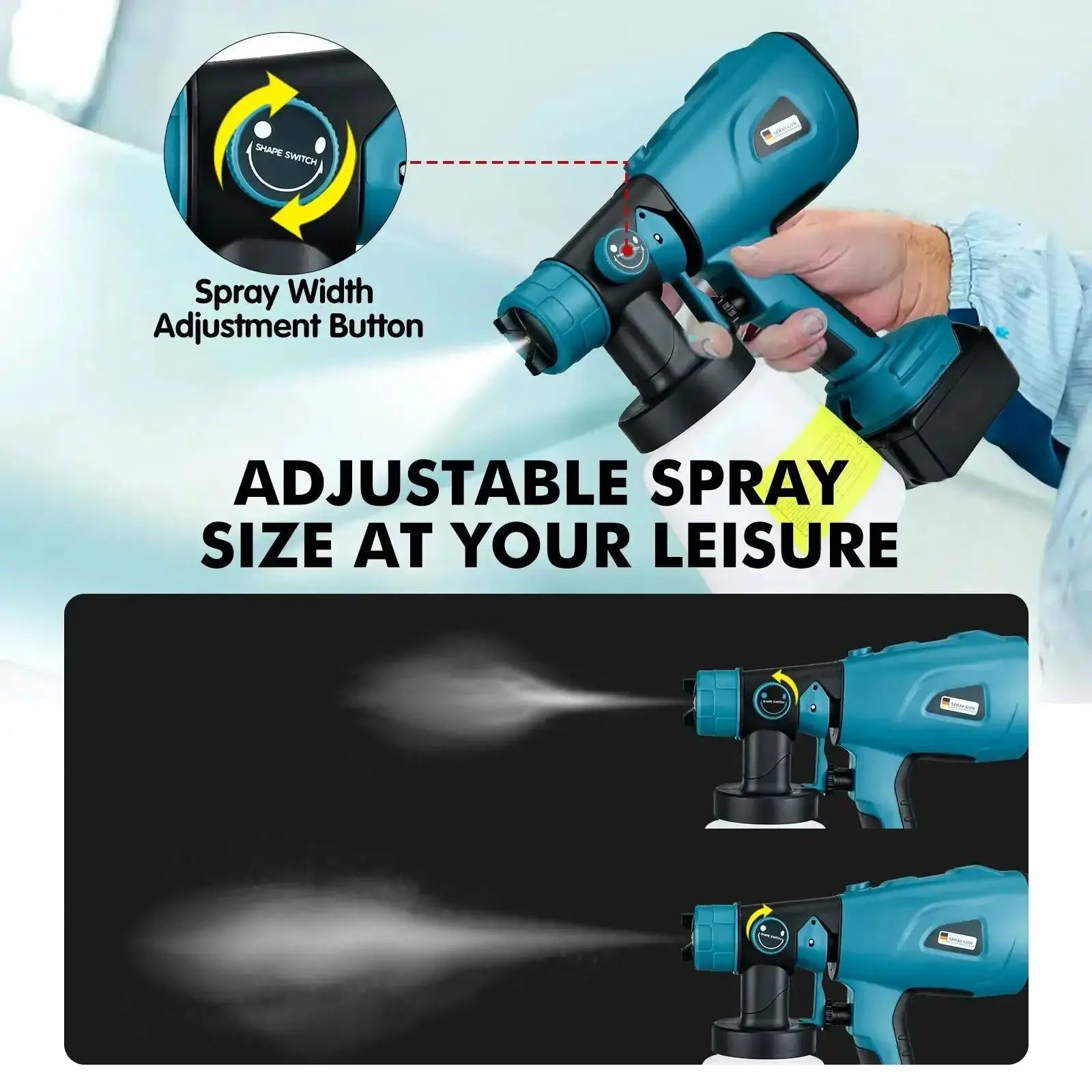 Cordless Electric Paint Sprayer High Efficiency For DIY Pros