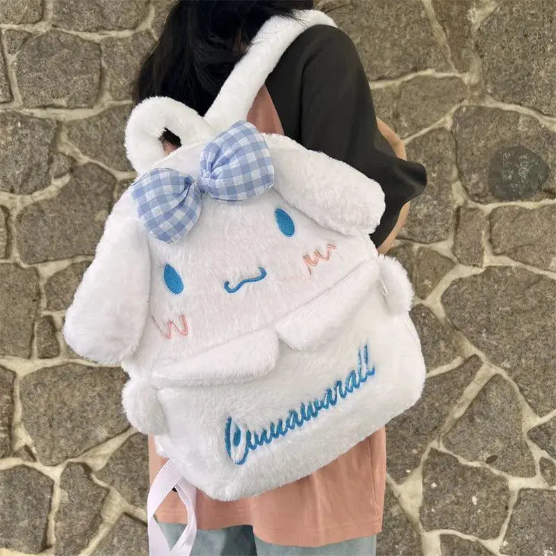 Sanrio Plush Backpack For Kids Cinnamoroll Kuromi My Melody