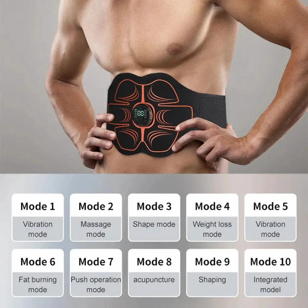 Electric Abdomen Slimming Belt EMS Muscle Stimulator Toning