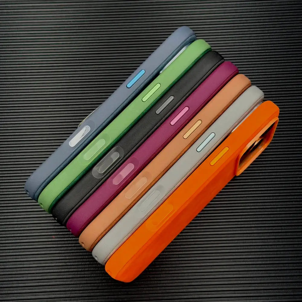 Luxury Leather Retra Case For iPhone 18 17 16 15 14 13 Pro Max 17Pro IPhone17 ProMax Matte Smooth As Skin Touch Feeling Cover