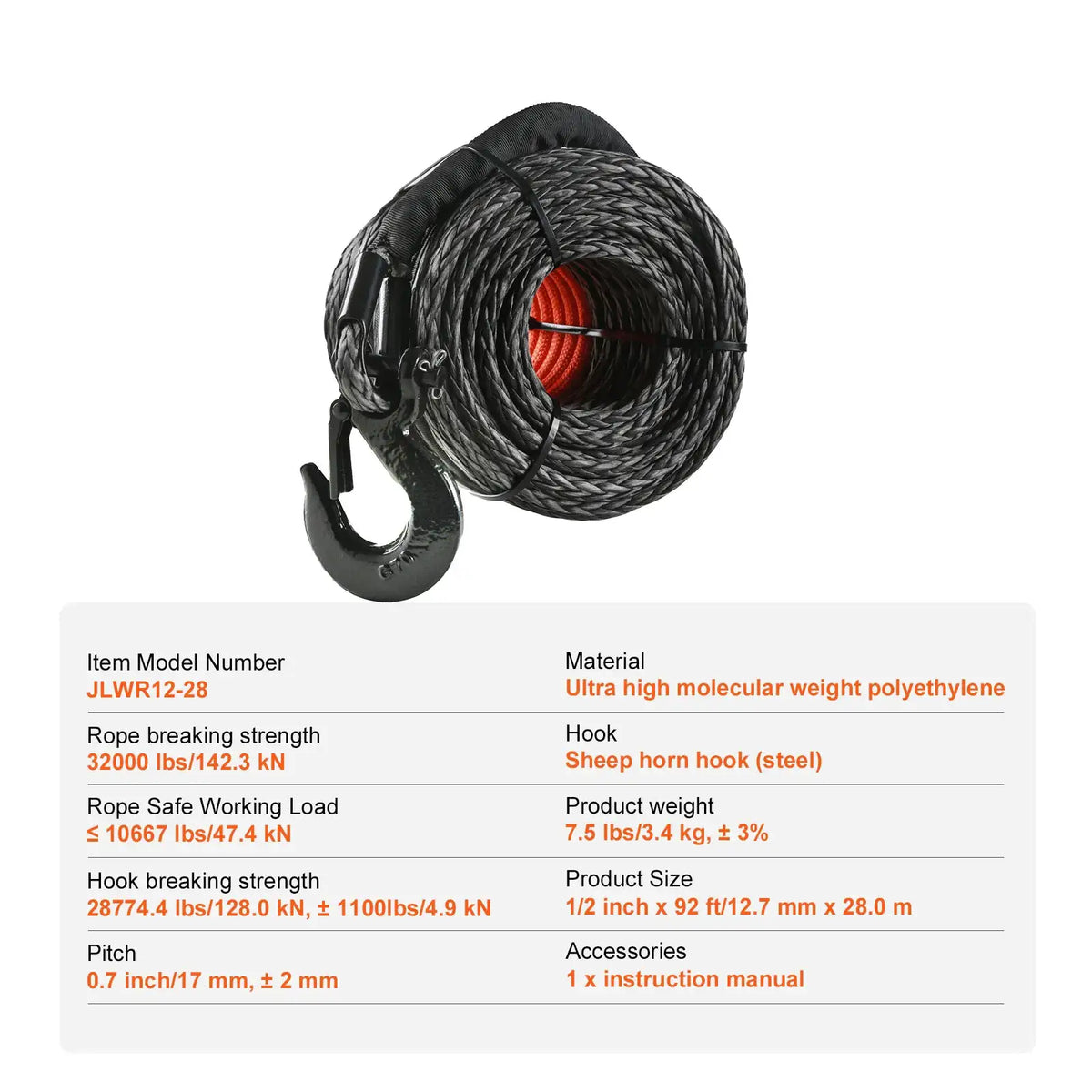 High Strength Synthetic Winch Rope — product image 7