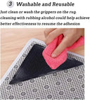 4/8pcs Set Triangle Washable Rug Gripper Anti Slip Mat