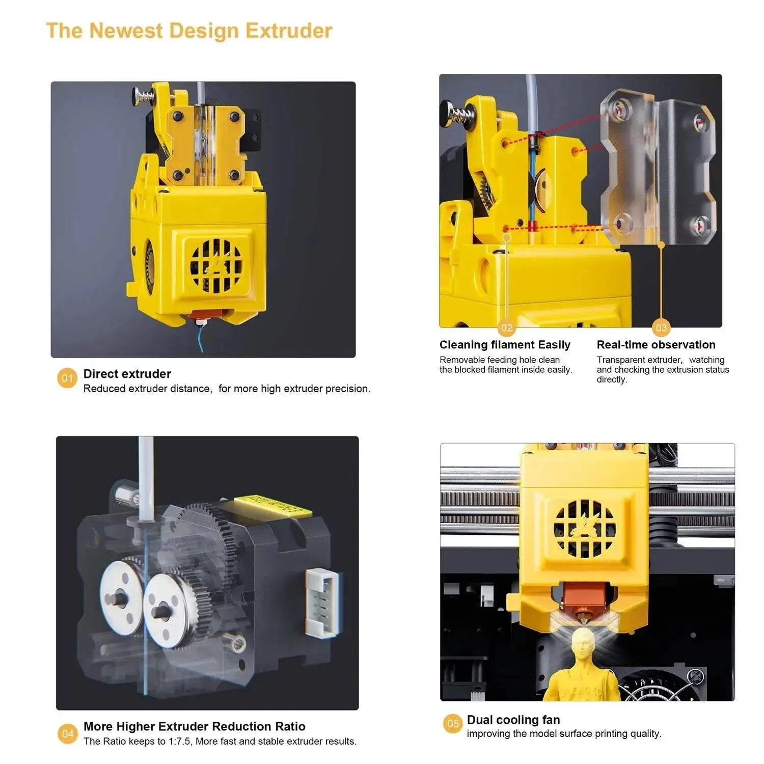 Flying Bear Ghost6 3D Printer Precision Speed Dual Extruder