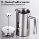 350ml/800ml/1000ml Coffee Maker Pot French Press Insulated