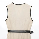 Flattering Patchwork Midi Dress for Women