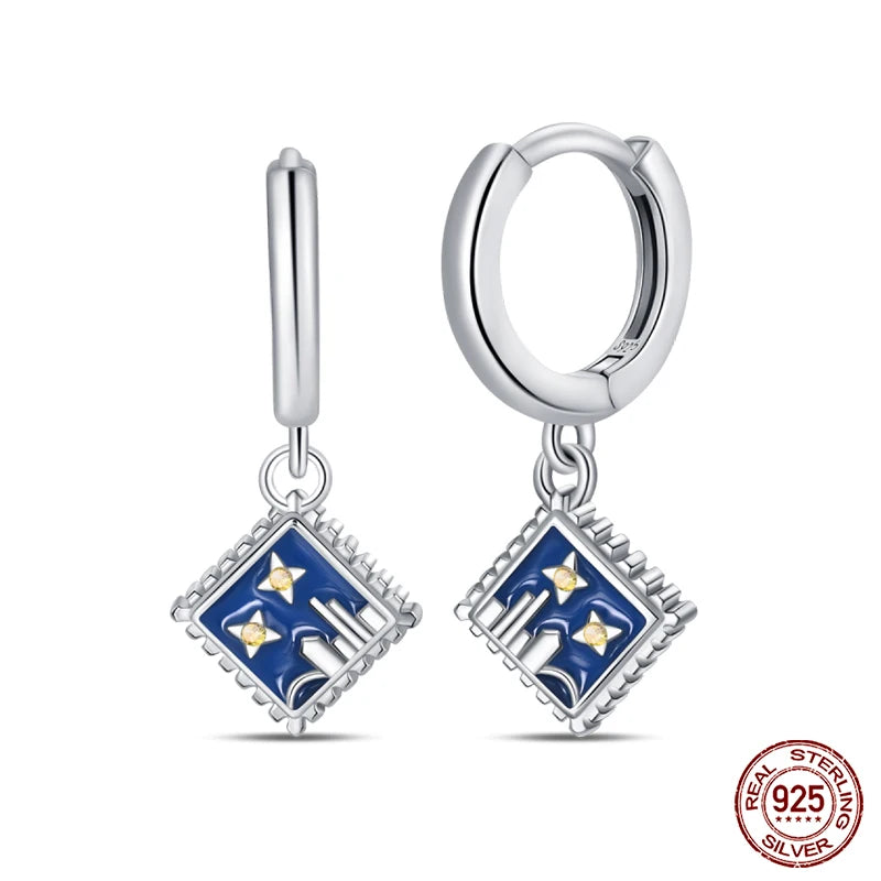 Luminous Firefly Earrings Sterling Silver