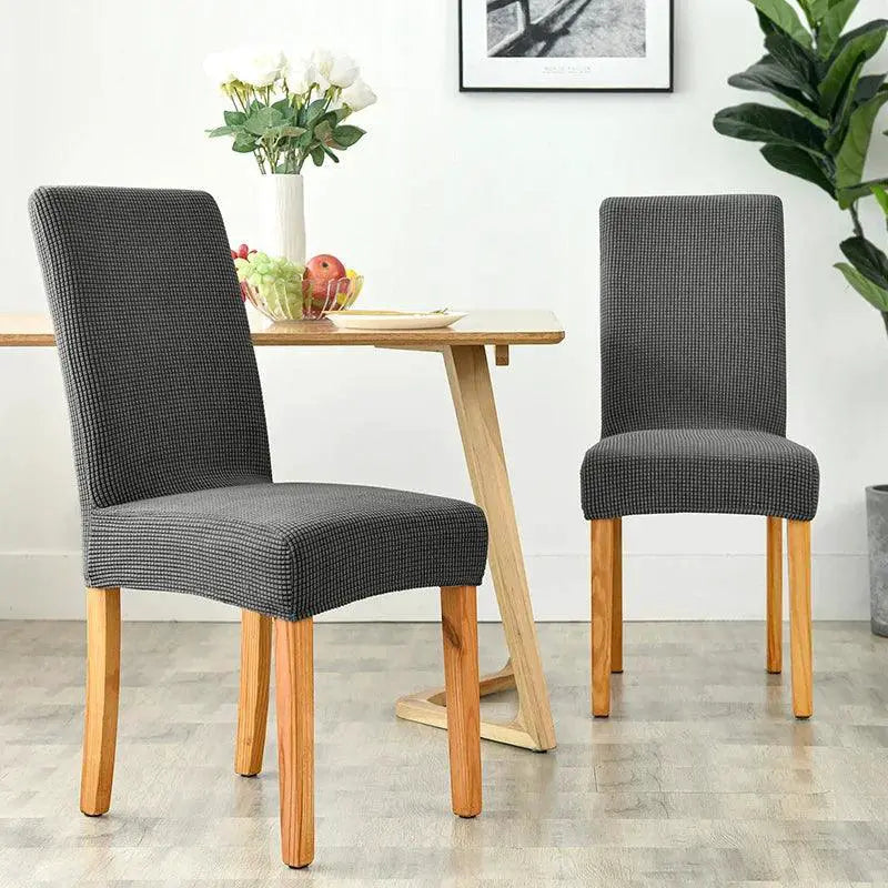 Jacquard Corn Kernel Fabric Chair Cover For Elegant Dining
