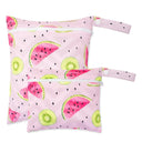 2pcs Set Smooth Zipper Pocket WetBag Waterproof Yoga Bag