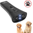 Ultrasonic Dog Bark Repeller Training Device with LED Flashlight