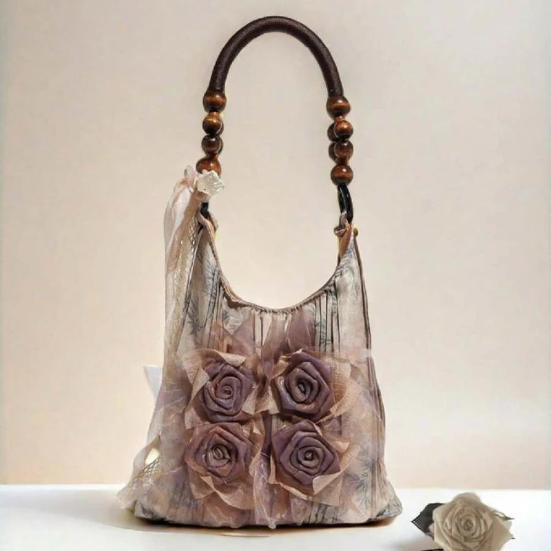 Retro Grass Tie-dye Rose Flower