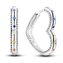 Silver Plated Hoop Earring Pendientes