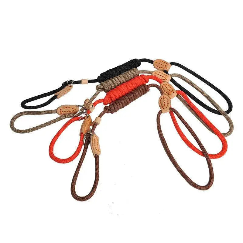 Heavy Duty Braided Rope Dog Training Leash For Medium Dogs