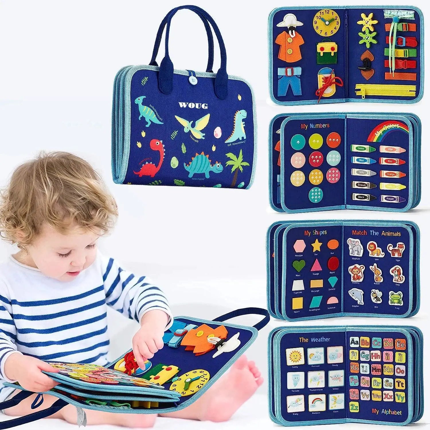 Montessori Toddler Busy Board Interactive Learning Toy