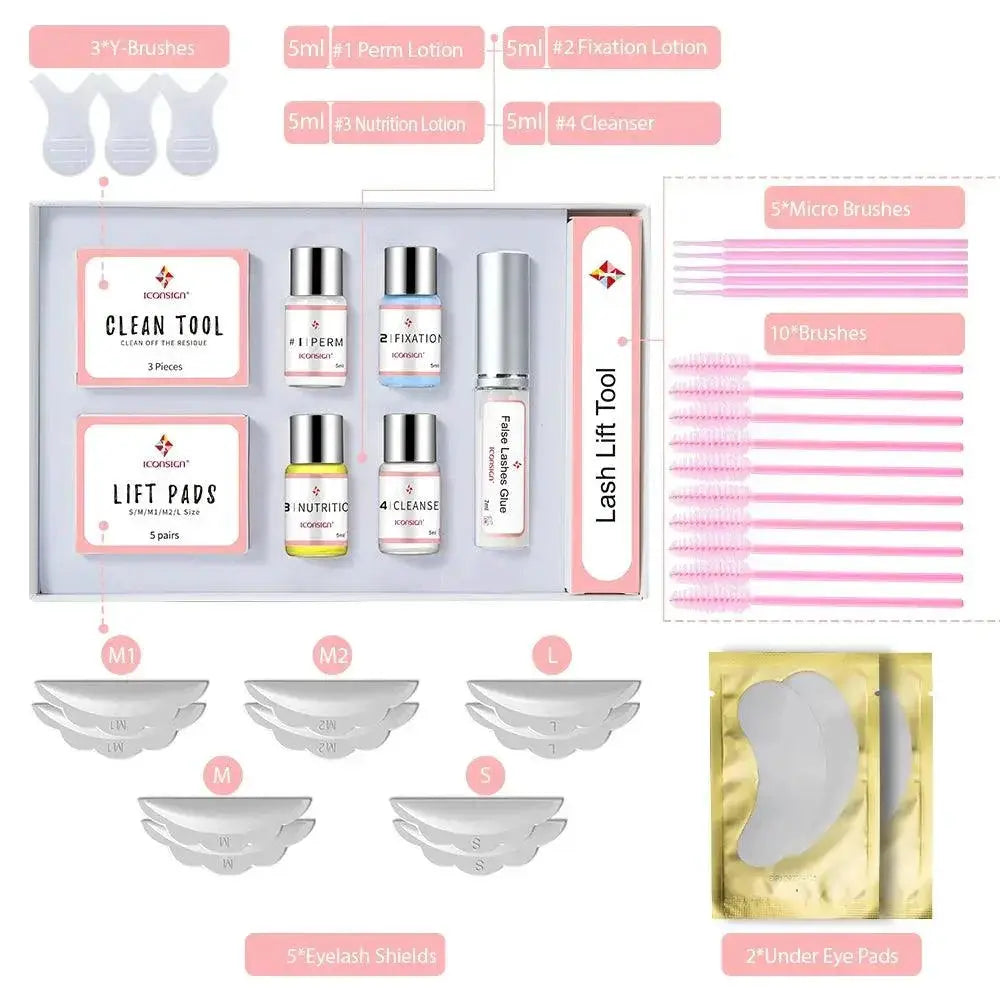 Professional Lash Lift Kit for Lasting Curled Lashes
