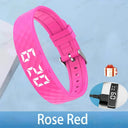 Vibrating Alarm Clock Watch Heavy Sleepers Silent Wake-Up Smart Bracelet Men Women Adjustable Wearable Vibration Wrist Band Ht30