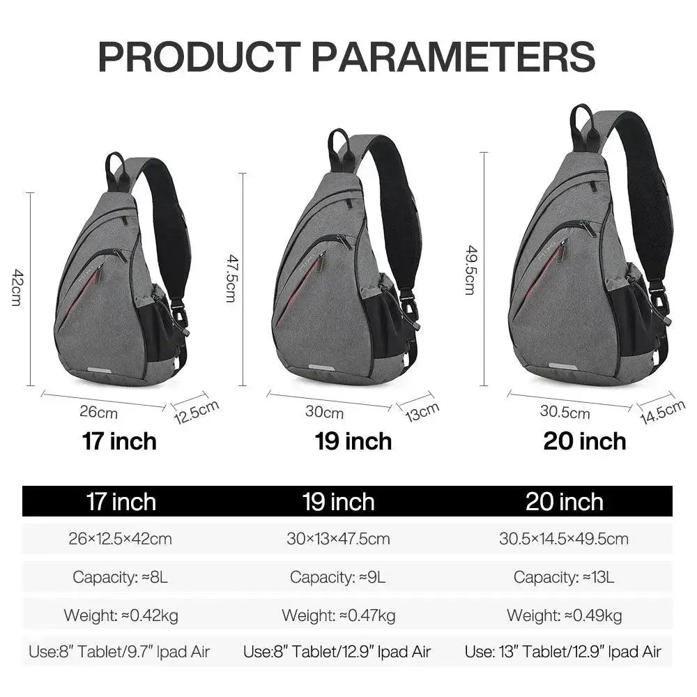 Versatile USB Sling Backpack for Travel Men and Women