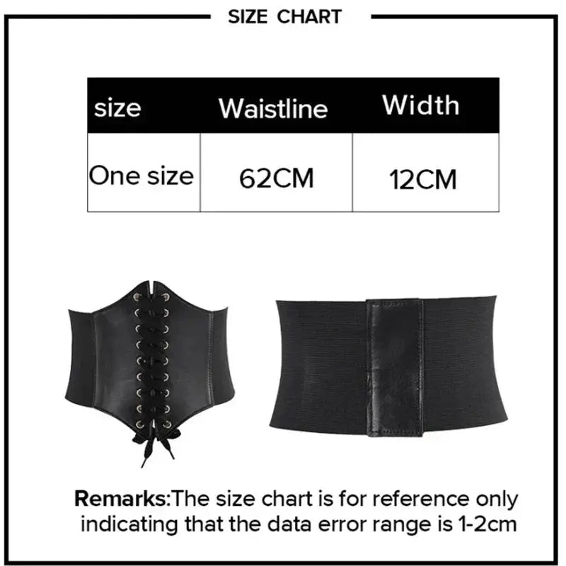 Womens High Waist Leather Corset Belt Slimming Shapewear