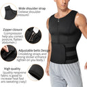 Men Waist Trainer Adjustable Posture Corrector Body Shaper