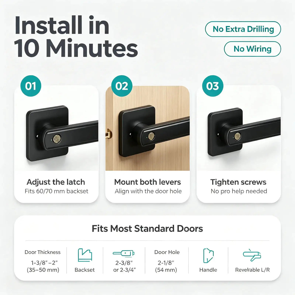 Smart Lock - Fingerprint Secure Keyless — product view 6
