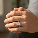 Moissanite Ring in Sterling Silver Carat Cute Romantic