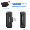 BY WM3T2 Wireless Lavalier Microphone For iPhone Android Live Broadcast For Vlog