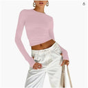Chic Thumb Hole Crop Top Stylish Must-Have for Women