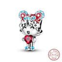 Red Series Charm Beads Sterling