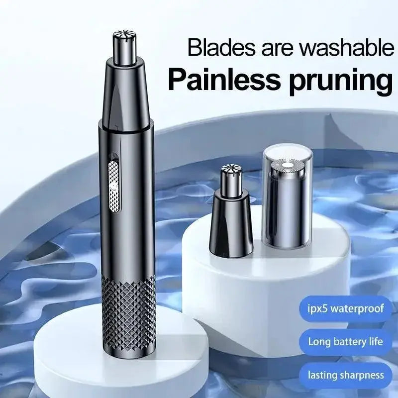 USB Rechargeable Nose Hair Trimmer Precision Grooming Tool