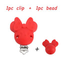 Kovict Silicone Beads Pacifier Clips Cartoon Animals Set