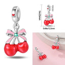 Red Series Charm Beads Sterling