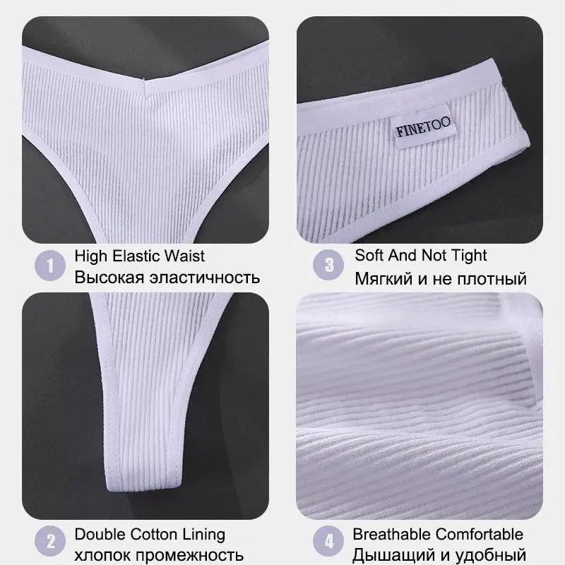 Seductive Cotton Thong Set For Women Sexy G String Panties
