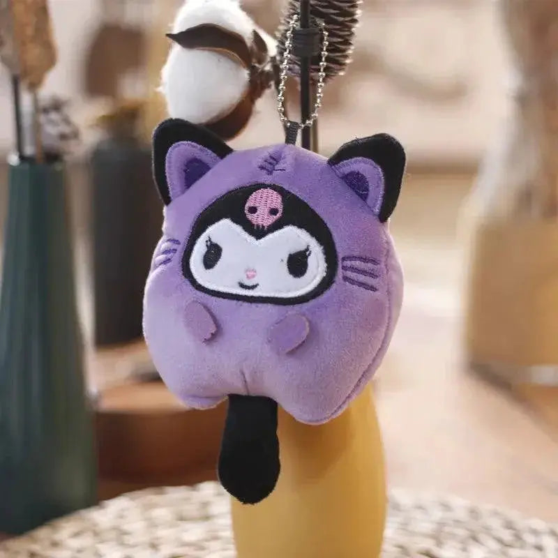 Sanrio Hello Kitty Kuromi My Melody Keychain Plush Figure