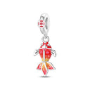 Sterling Silver Charm Fortune Cat