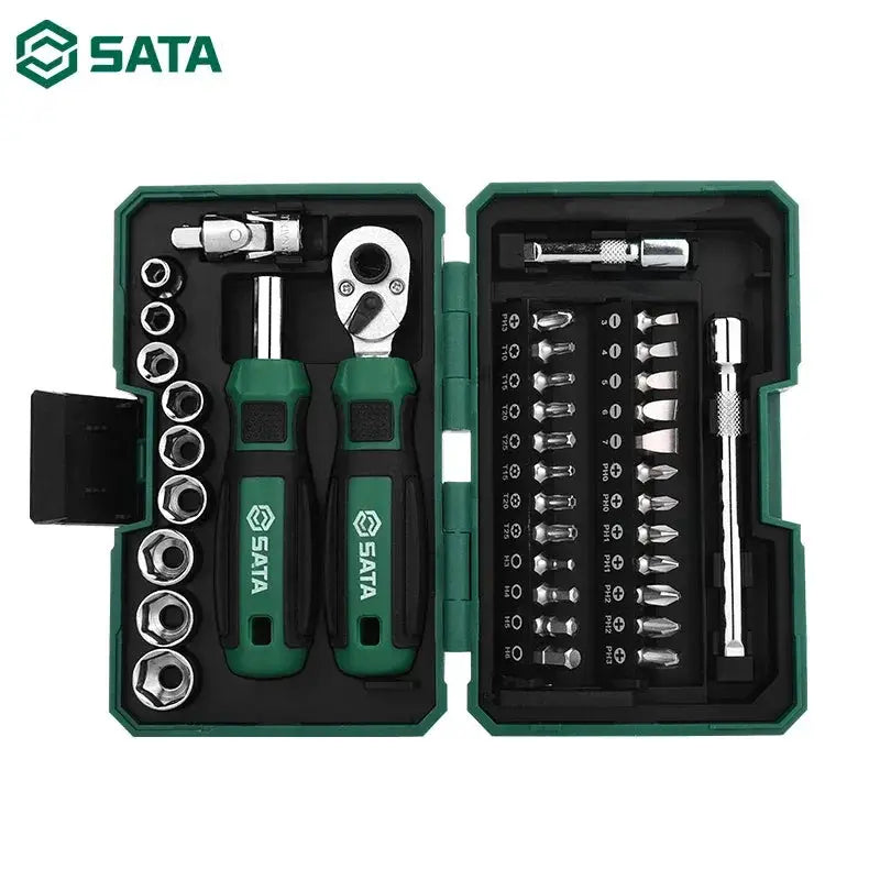 SATA 38 In 1 Portable Tool Set Ratchet Wrench Screwdriver