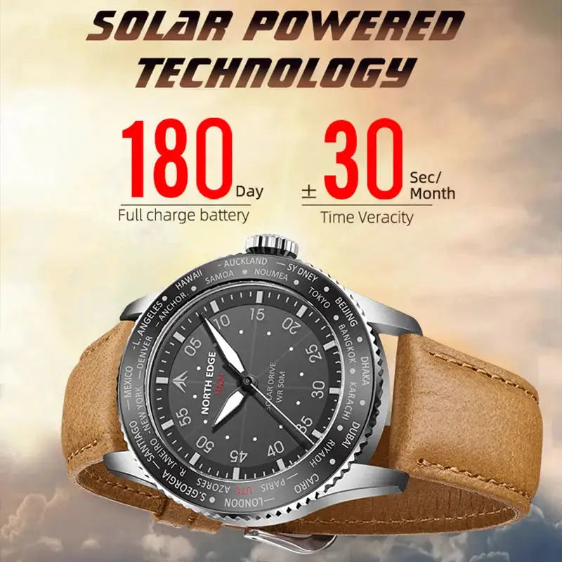 Solar Powered Waterproof Men Watch — product image 4