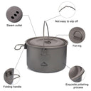 Lightweight Titanium Camping Cookware Set for Hiking Gear