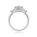 Sterling Silver Moissanite Ring
