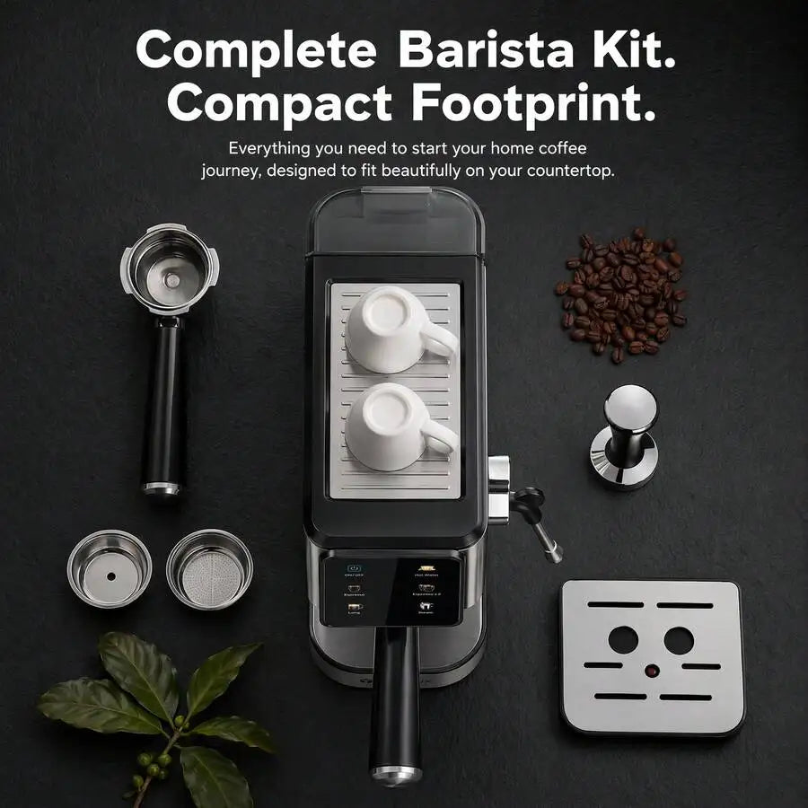 Semi-Automatic Espresso Machine Bar, Dual Boiler System, LCD — product view 5