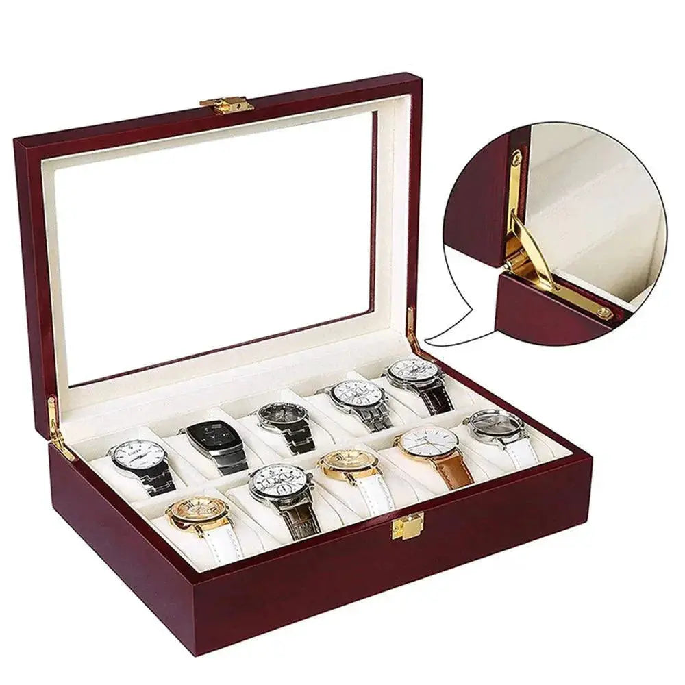Bamboo Watch Box Luxury Organizer For Stylish Collectors