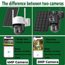 Dual Lens Solar Security Camera for Home