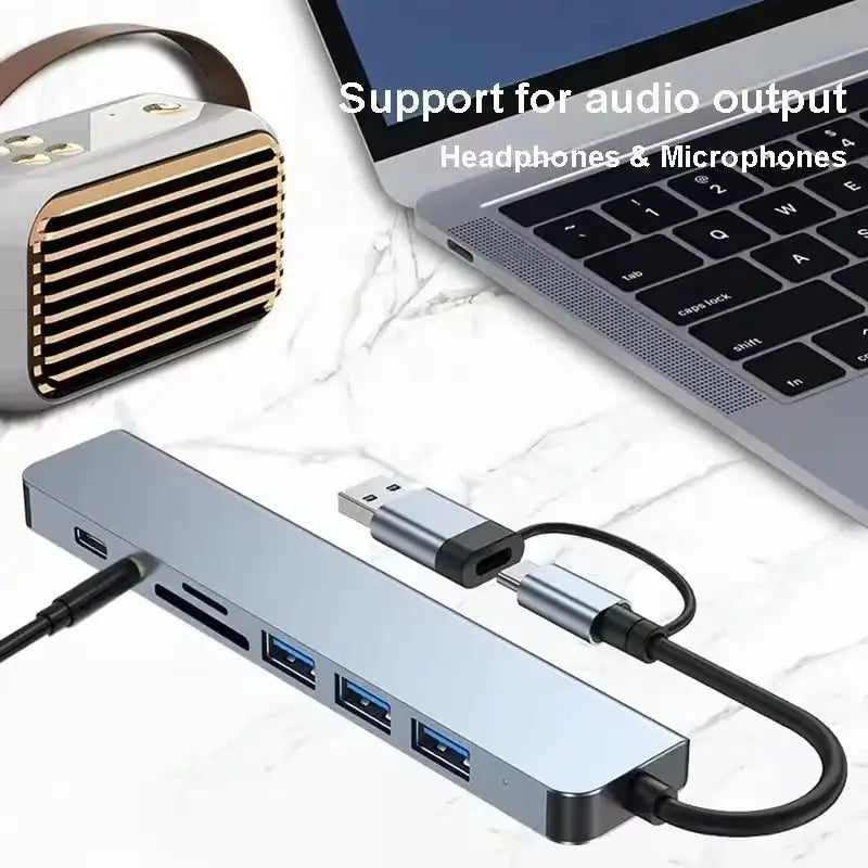 Aluminum USB Hub - Expands Laptop Ports — product view 4