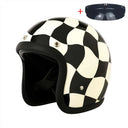 Vintage Open Face Motorcycle Helmet