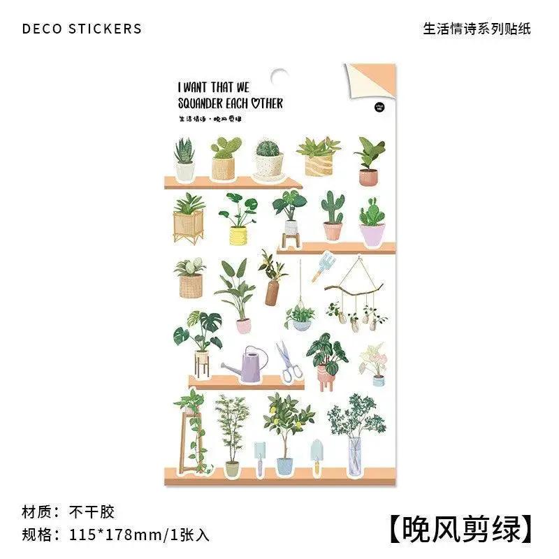 Warm Home Musical Instruments Sticker Pack for Crafts