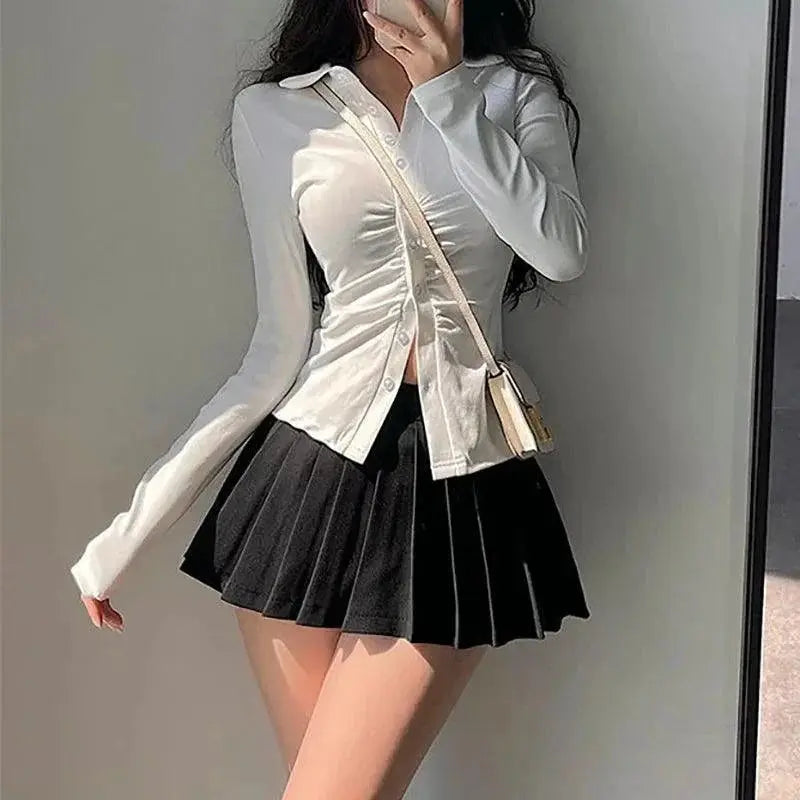 A Line Mini Skirt With Built In Shorts Streetwear Chic