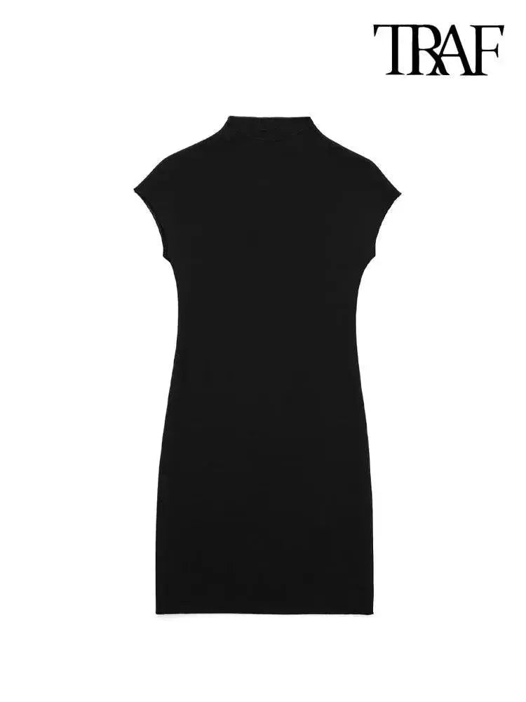 Sophisticated Vintage Sleeveless Knit Dress Style Statement