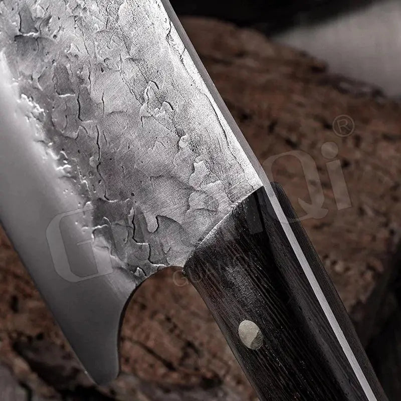 Artisan High Carbon Chef Cleaver Traditional Butcher Knife - OurLum.com